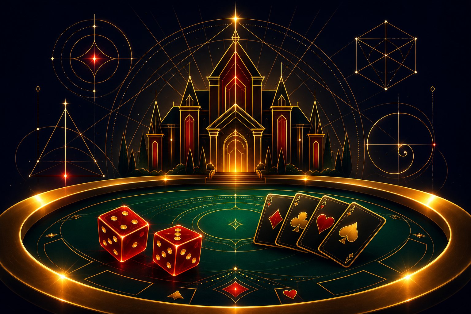 Ilustrasi gulungan slot dan label house edge untuk konteks margin bandar